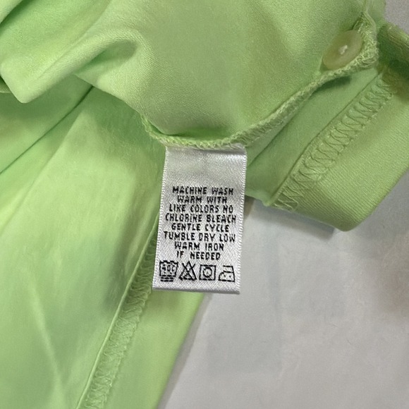 Lilly Pulitzer New Shrunken Polo Size XL Preppy Golf Tennis Palm Green - Picture 7 of 9